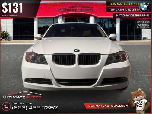 White 2006 BMW 330 330i Sedan 4D