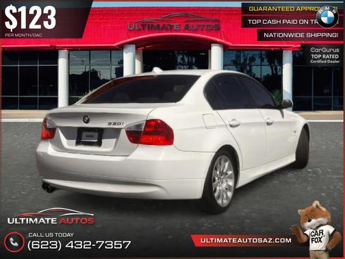 White 2006 BMW 330 330i Sedan 4D