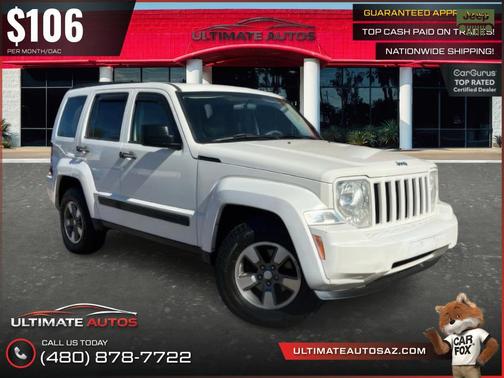 Stone White Clearcoat 2008 Jeep Liberty Sport