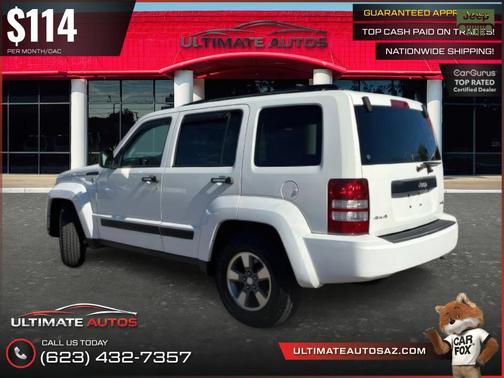 Stone White Clearcoat 2008 Jeep Liberty Sport