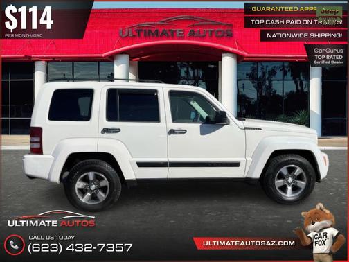 Stone White Clearcoat 2008 Jeep Liberty Sport