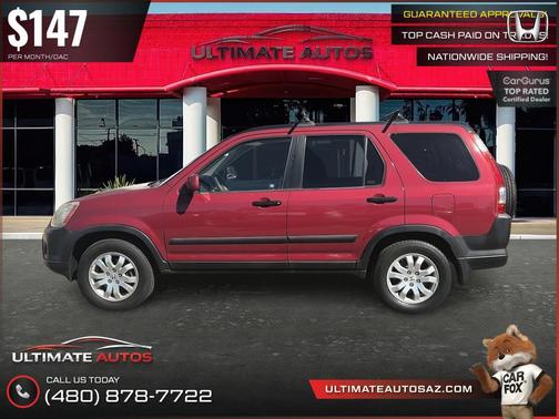 Burgundy 2005 Honda CR-V EX