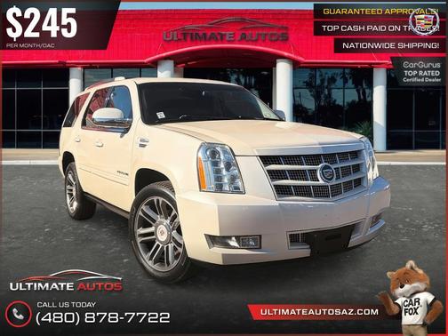 White Diamond Tricoat 2013 Cadillac Escalade Premium