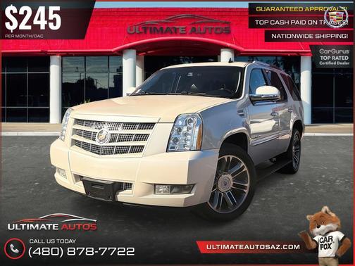 White Diamond Tricoat 2013 Cadillac Escalade Premium