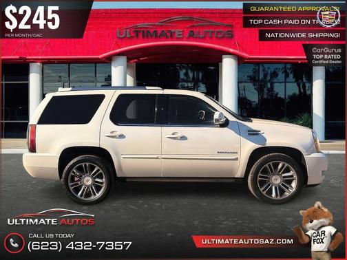 White Diamond Tricoat 2013 Cadillac Escalade Premium