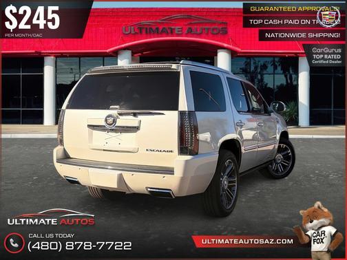 White Diamond Tricoat 2013 Cadillac Escalade Premium