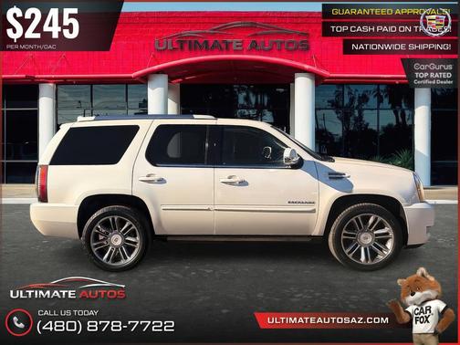 White Diamond Tricoat 2013 Cadillac Escalade Premium