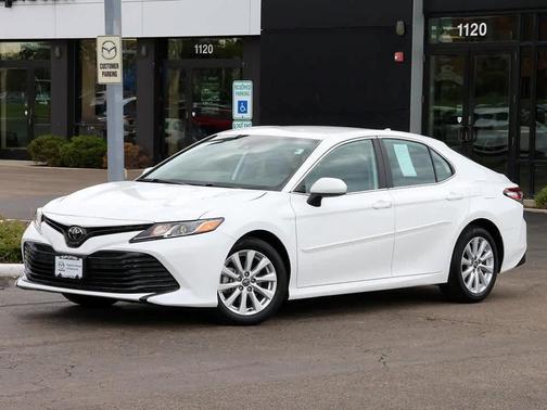 Super White 2020 Toyota Camry LE