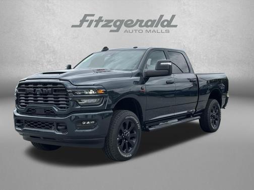 Forged Blue Metallic 2026 RAM 2500 Black Express Crew Cab 4x4 6'4' Box