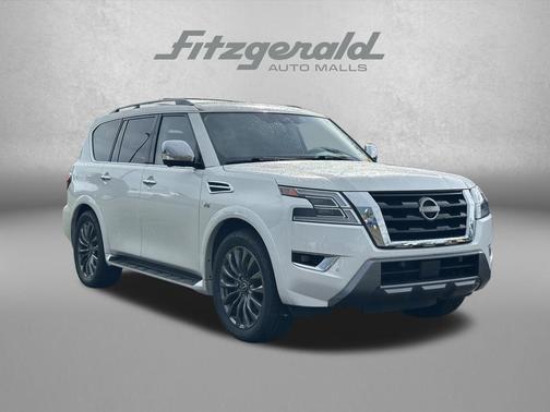 Aspen White TriCoat Pearl 2022 Nissan Armada Platinum 4WD