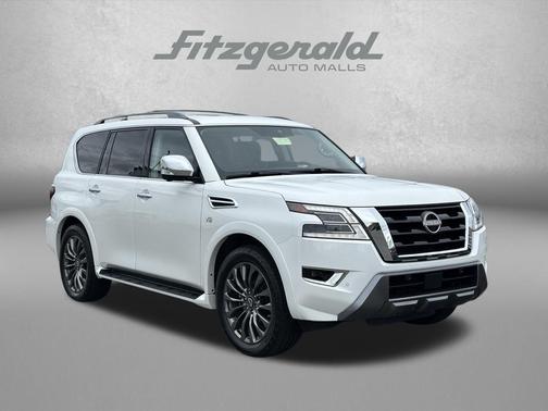 Aspen White TriCoat Pearl 2022 Nissan Armada Platinum 4WD