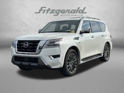 Aspen White TriCoat Pearl 2022 Nissan Armada Platinum 4WD