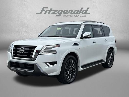 Aspen White TriCoat Pearl 2022 Nissan Armada Platinum 4WD