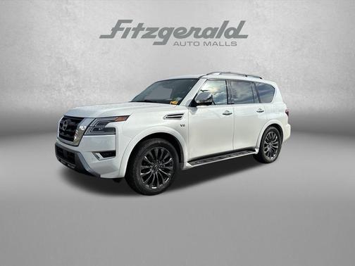 Aspen White TriCoat Pearl 2022 Nissan Armada Platinum 4WD
