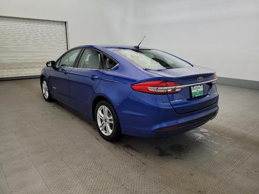 Blue 2018 Ford Fusion Hybrid S