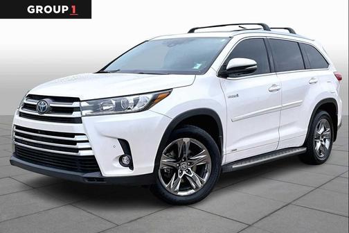 Blizzard Pearl 2019 Toyota Highlander Hybrid Platinum