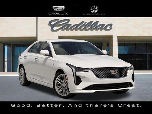 Summit White 2024 Cadillac CT4 Premium Luxury