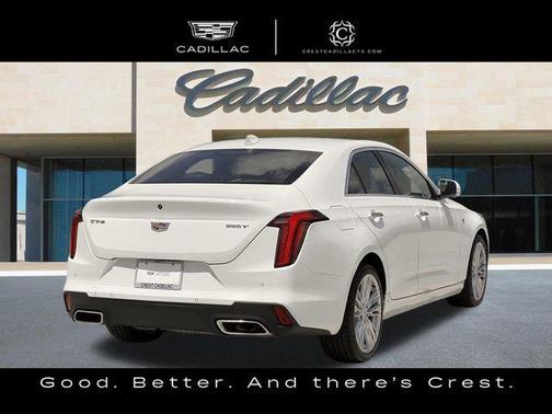 Summit White 2024 Cadillac CT4 Premium Luxury