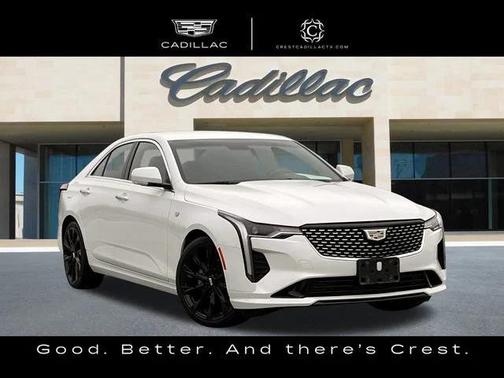 Crystal White Tricoat 2020 Cadillac CT4 Luxury Sedan