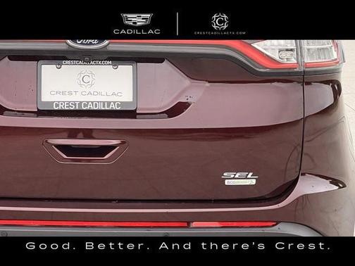 Red 2018 Ford Edge SEL