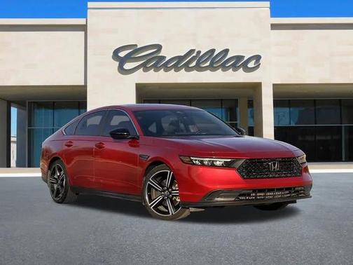 Radiant Red Metallic 2025 Honda Accord Hybrid Sport Sedan