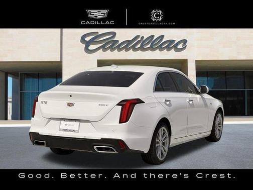 Summit White 2023 Cadillac CT4 Luxury