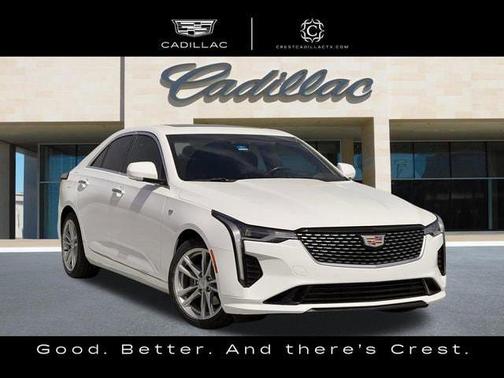 Summit White 2023 Cadillac CT4 Luxury