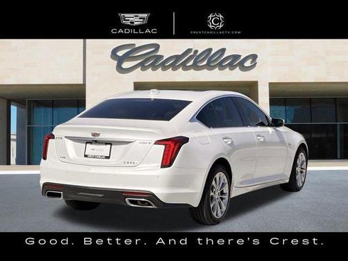 Crystal White Tricoat 2022 Cadillac CT5 Premium Luxury