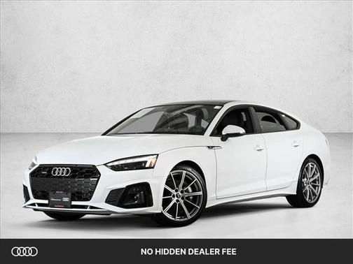 Glacier White Metallic 2025 Audi A5 Sportback S line Premium