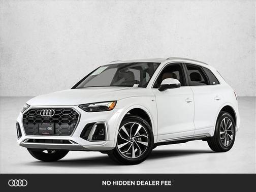 Glacier White Metallic 2024 Audi Q5 45 S line quattro Premium