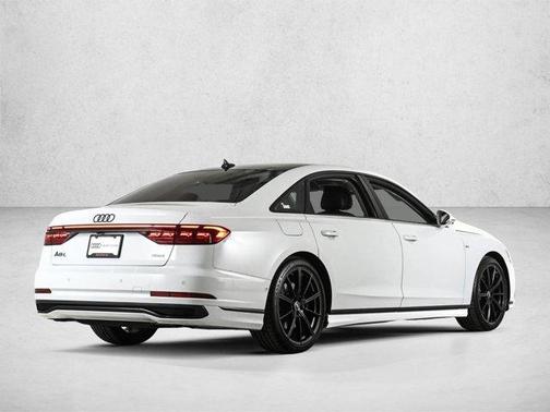 Glacier White Metallic 2022 Audi A8 L 55