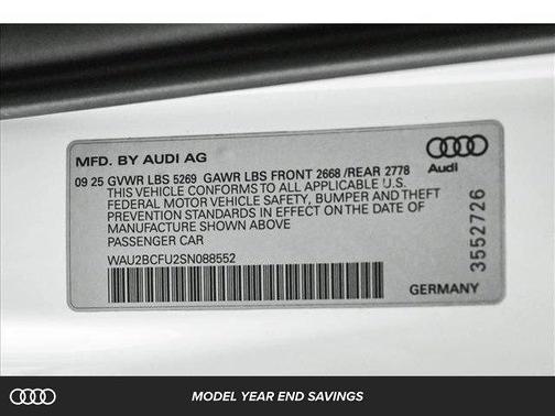 2025 Audi A5 2.0T quattro Premium