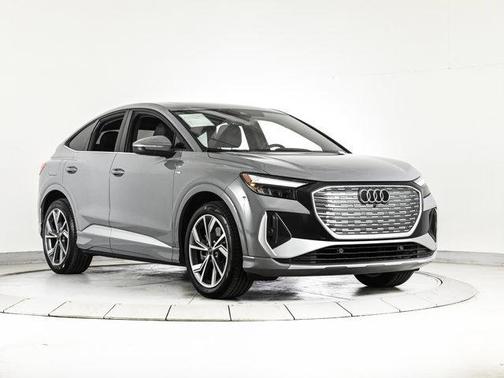 Pebble Gray 2025 Audi Q4 e-tron 55 quattro Premium