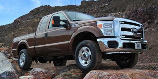 Red 2011 Ford F-250
