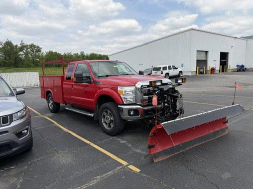 Red 2011 Ford F-250