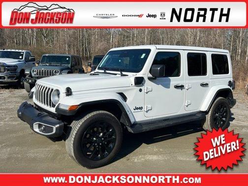 Bright White Clearcoat 2025 Jeep Wrangler 4xe Sahara SUV