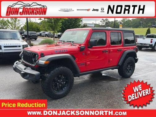 Firecracker Red Clearcoat 2025 Jeep Wrangler 4xe Sport