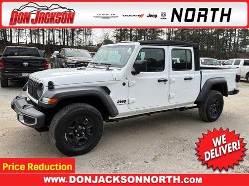 Bright White Clearcoat 2024 Jeep Gladiator Sport