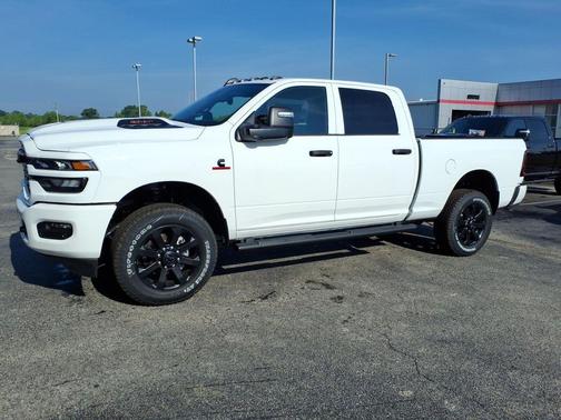 Bright White Clearcoat 2026 RAM 2500 Black Express Crew Cab 4x4 6'4' Box