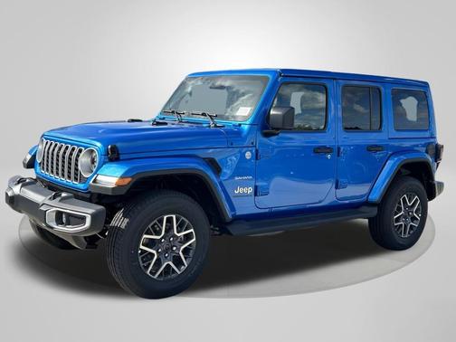 Hydro Blue Pearl 2024 Jeep Wrangler Sahara