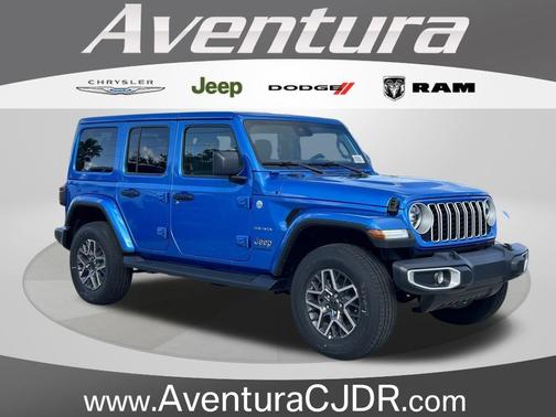 Hydro Blue Pearl 2024 Jeep Wrangler Sahara