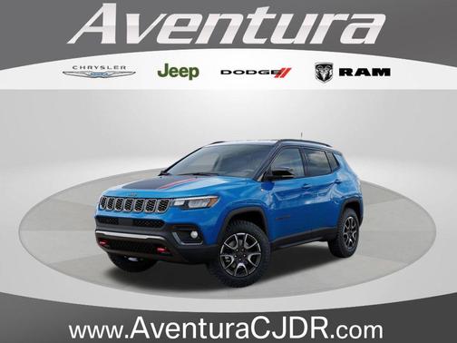 Hydro Blue Pearlcoat 2026 Jeep Compass Trailhawk