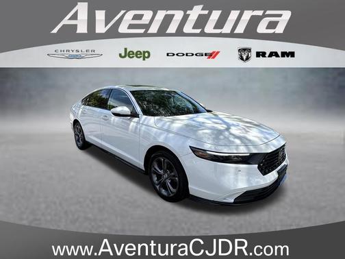 Platinum White Pearl 2024 Honda Accord Hybrid EX-L