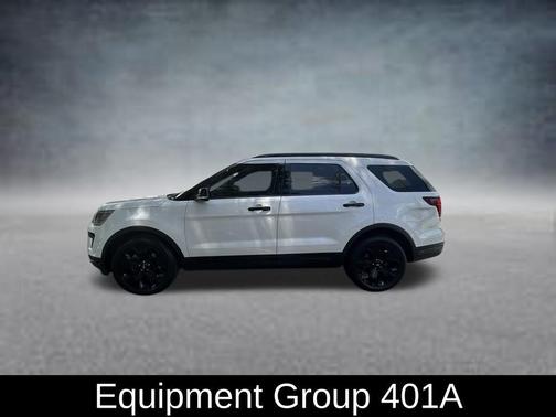 White Platinum Clearcoat Metallic 2019 Ford Explorer sport