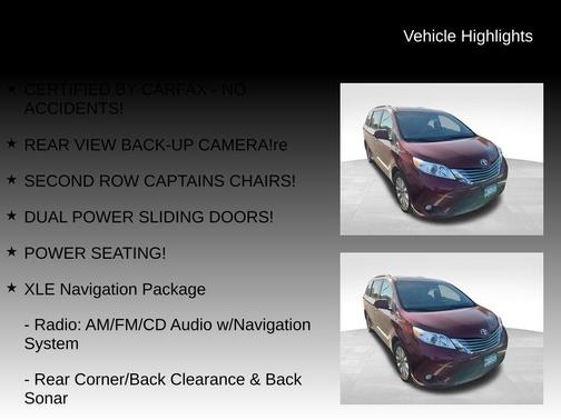 2015 Toyota Sienna XLE