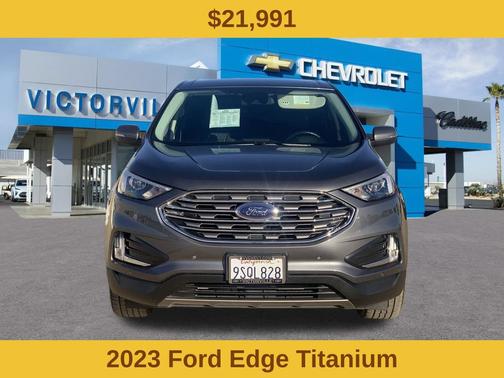 Carbonized Gray Metallic 2023 Ford Edge Titanium