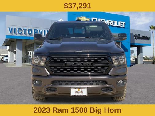 Granite Crystal Metallic Clearcoat 2023 RAM 1500 Big Horn Crew Cab 4x4 5'7  Box