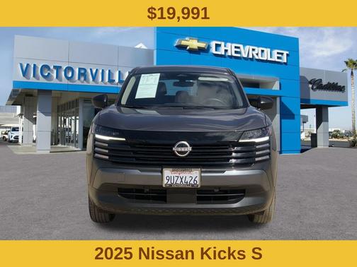 Gun Metallic 2025 Nissan Kicks S FWD