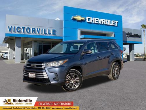 Shoreline Blue Pearl 2019 Toyota Highlander LE