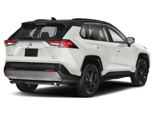 Blizzard Pearl w/Midnight Black Roof 2020 Toyota RAV4 Hybrid SE